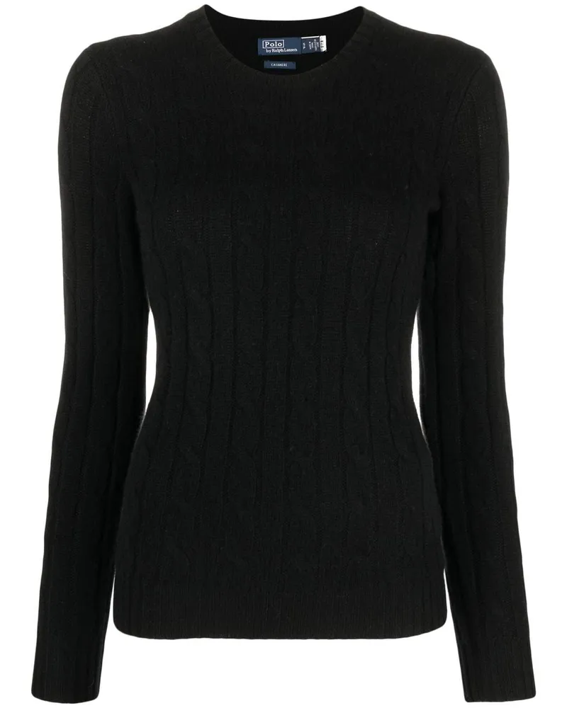Ralph Lauren Julianna Pullover mit Zopfmuster - Schwarz Schwarz