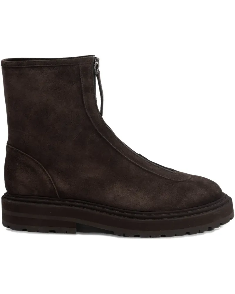 LEGRES zipper-detail ankle boot - Braun Braun