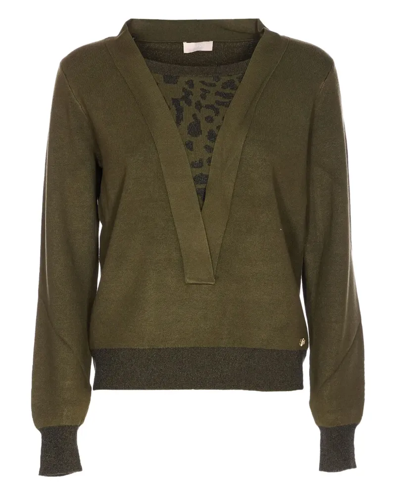 Liu Jo Pullover mit V-Ausschnitt - Grün Grün