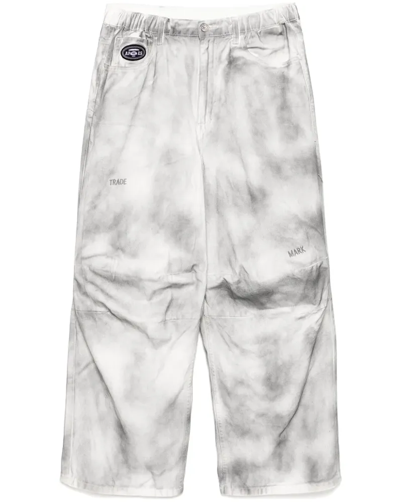 BAPE Jeans mit ausgewaschenem Effekt - Weiß Weiß