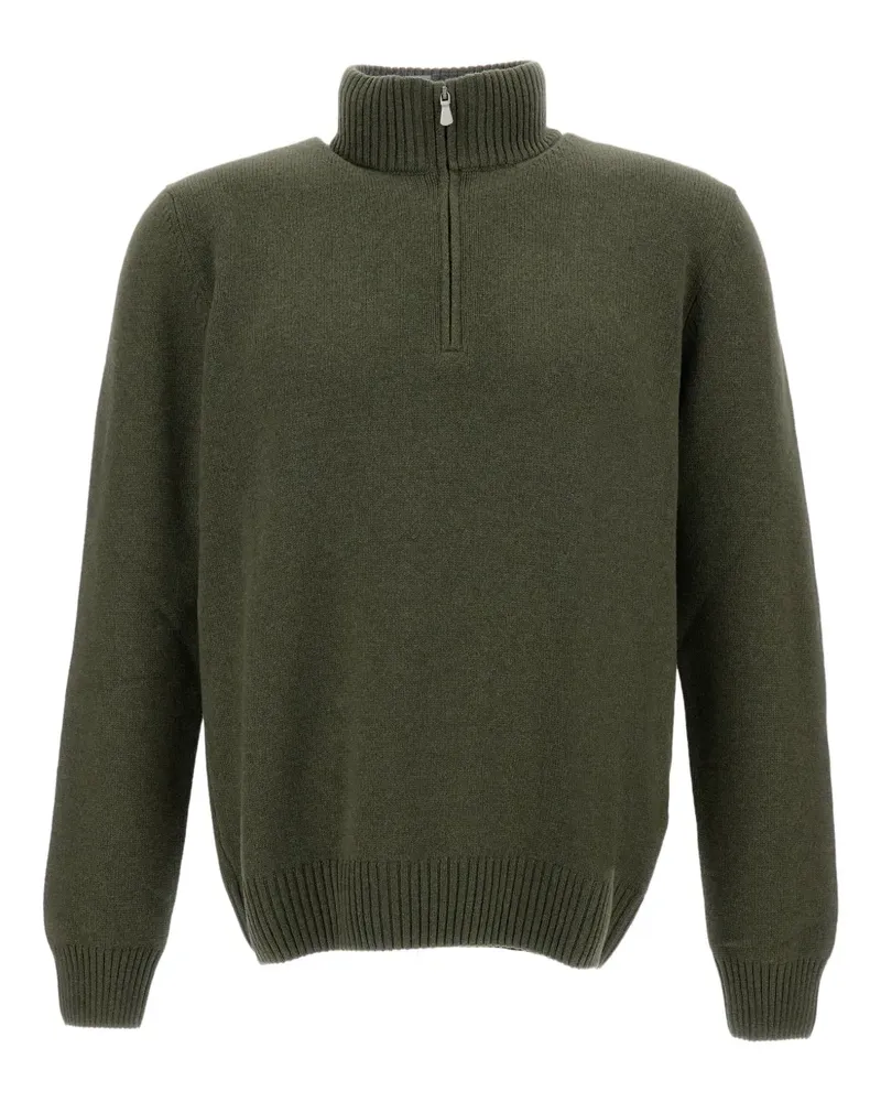 Gran Sasso zipped turtleneck sweater - Grün Grün