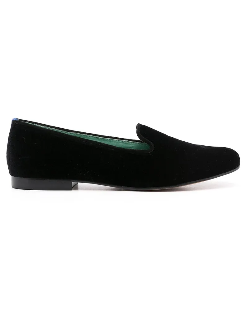 Blue Bird Loafer aus Samt - Schwarz Schwarz