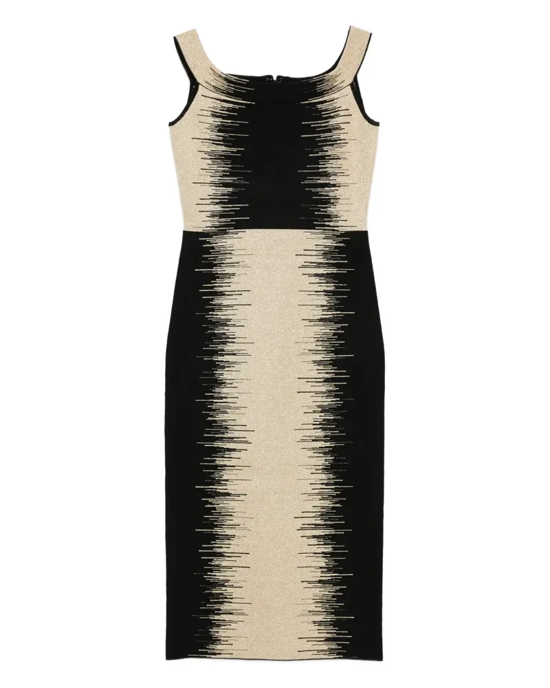 Hervé Léger Arwen striped dress - Schwarz Schwarz