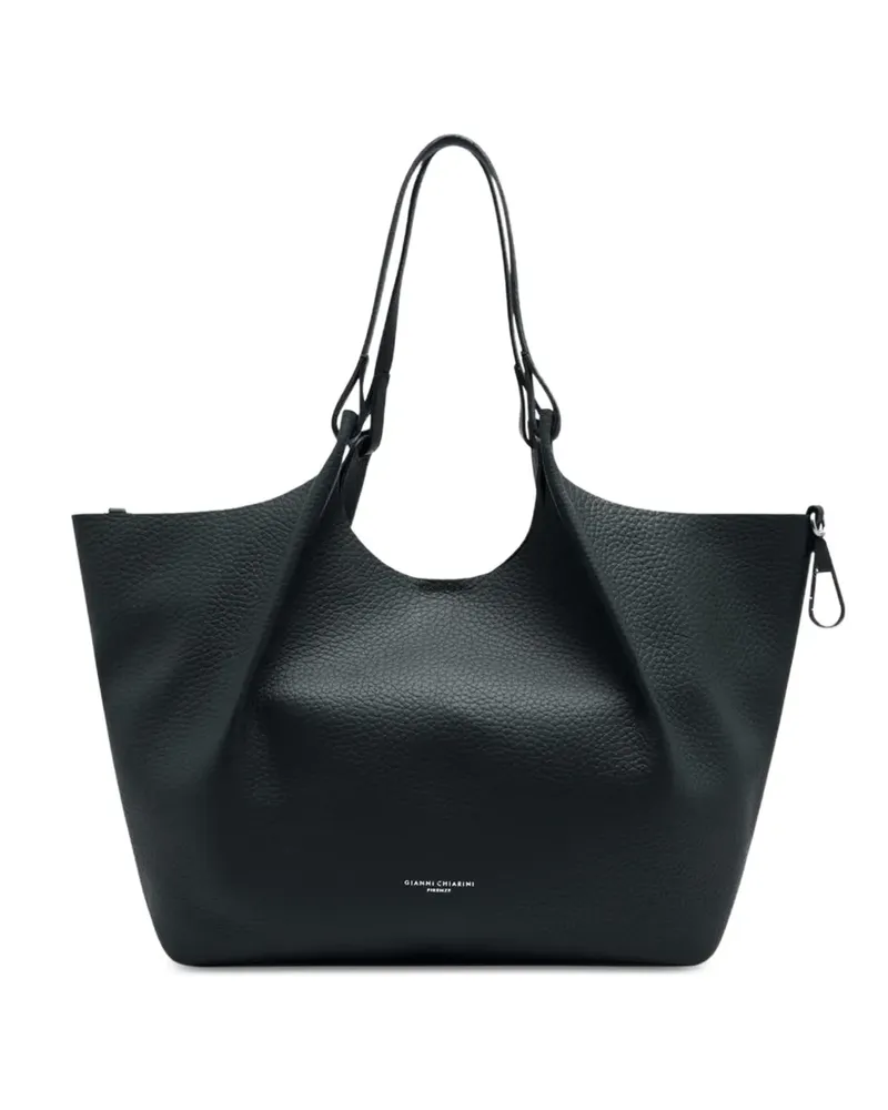 Gianni Chiarini Schultertasche aus gekörntem Leder - Schwarz Schwarz