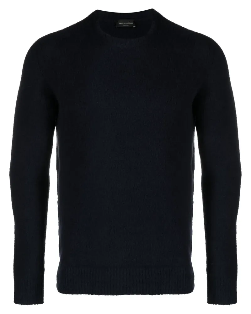 Roberto Collina Pullover mit rundem Ausschnitt - Blau Blau