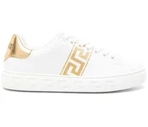 Sneakers mit Greca-Stickerei - Weiß