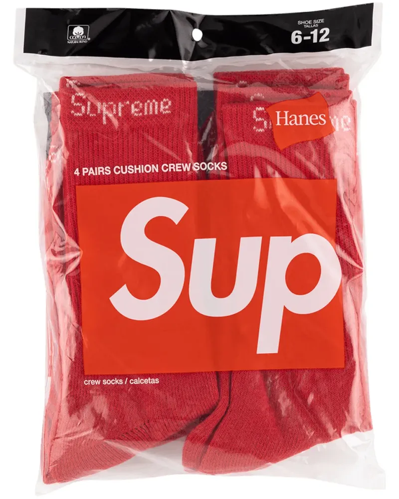 Supreme Being Socken mit Logo-Stickerei - Rot Rot