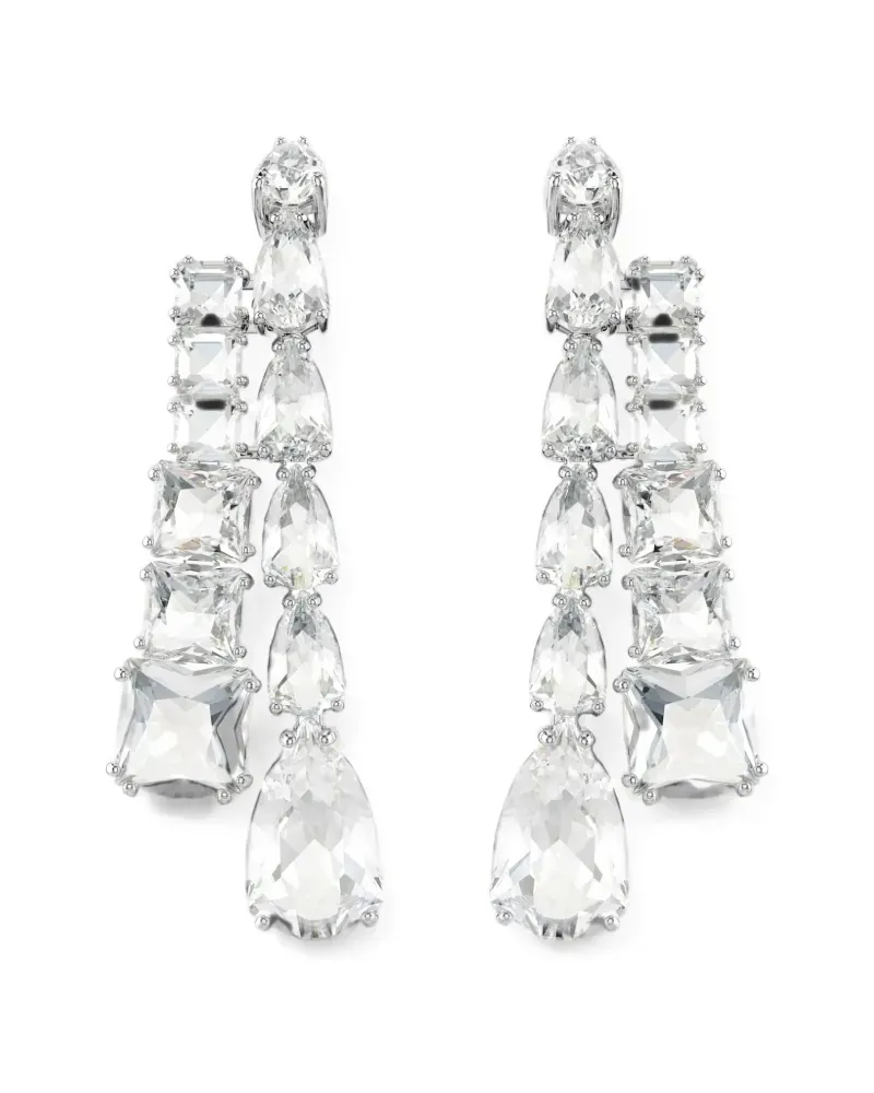 Swarovski Matrix crystal earrings - Silber Silber