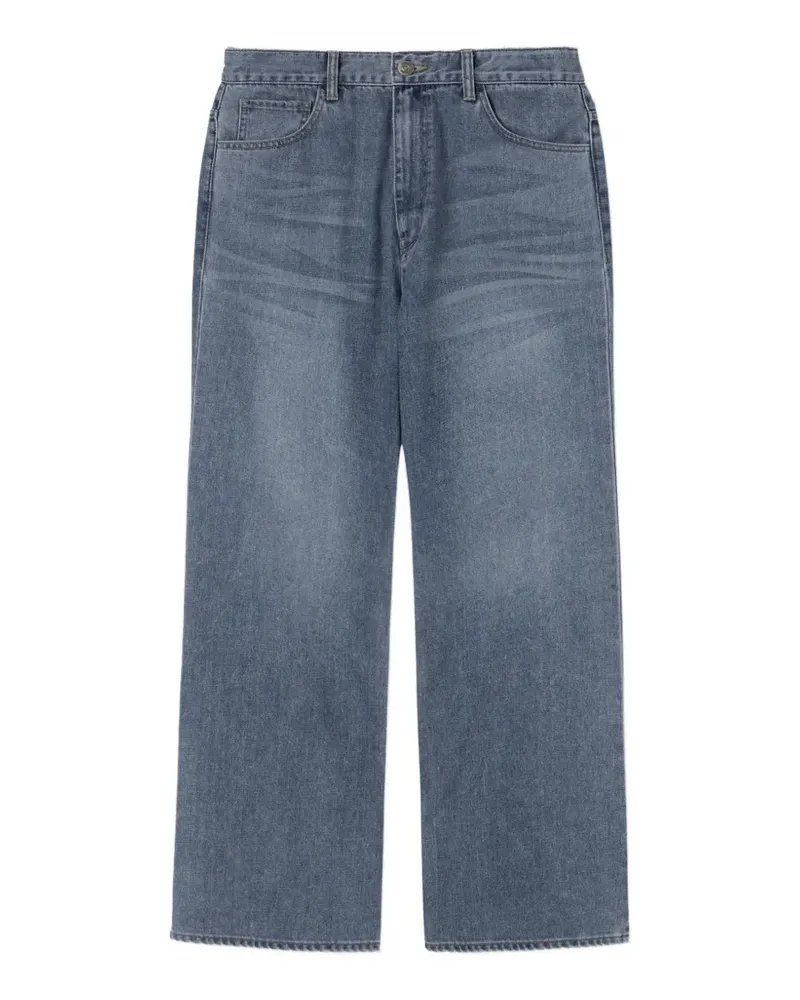 SOLID HOMME Jeans mit weitem Bein - Blau Blau