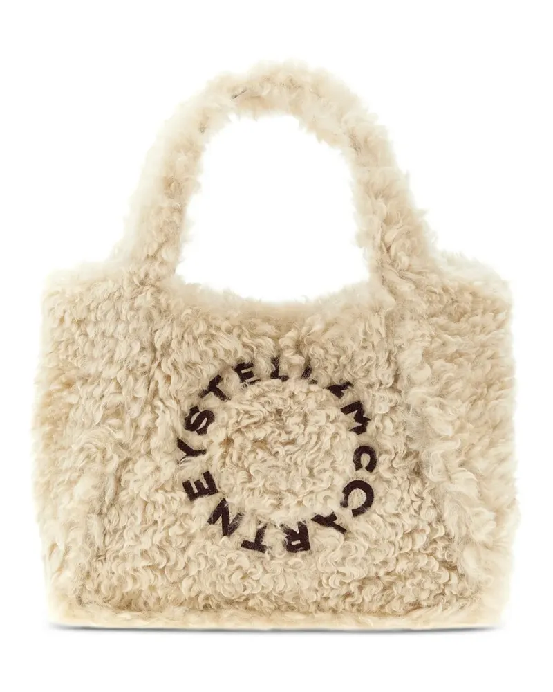 Stella McCartney Tote Bag mit Shearling-Effekt - Nude Nude