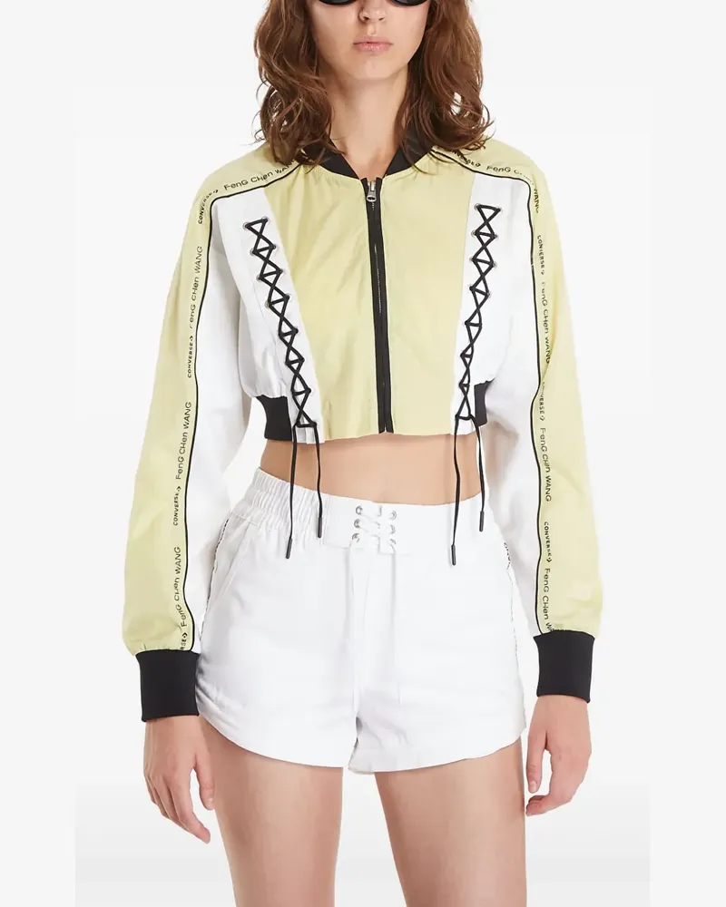 Converse Cropped-Jacke mit Reißverschluss - Gelb Gelb