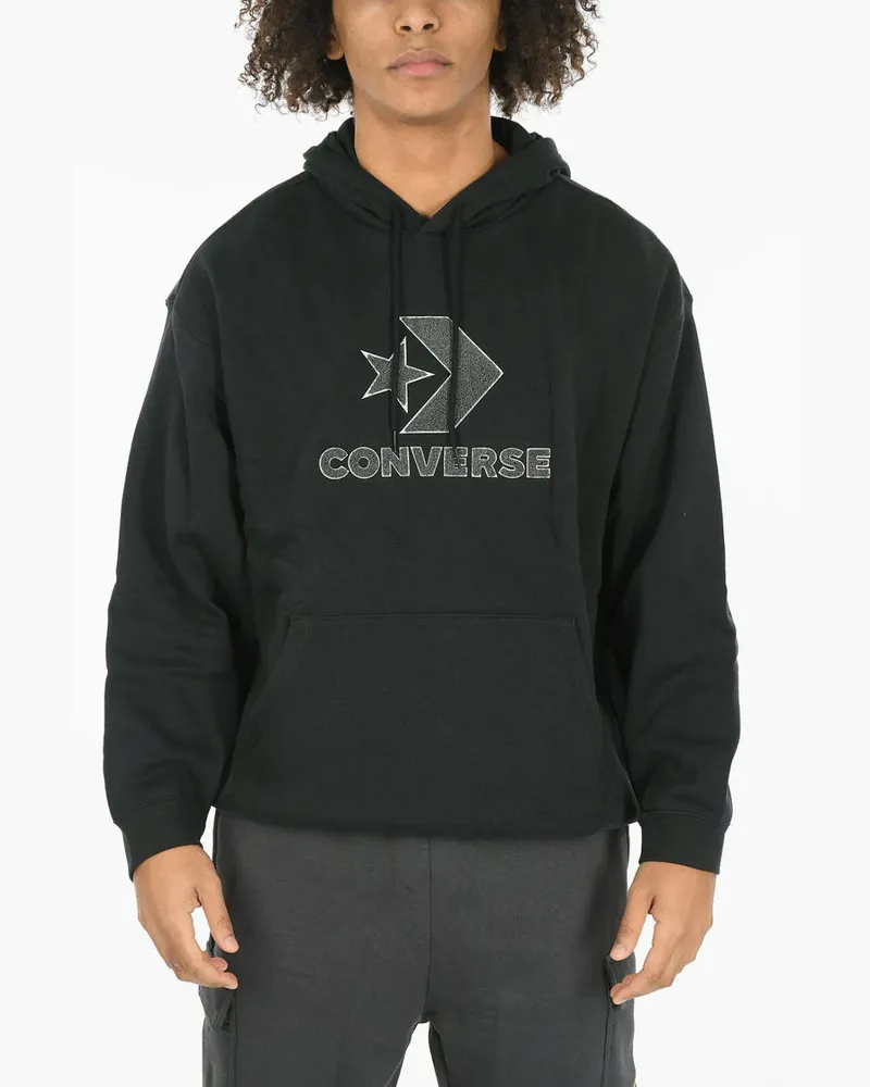 Converse Hoodie mit Logo-Stickerei - Schwarz Schwarz