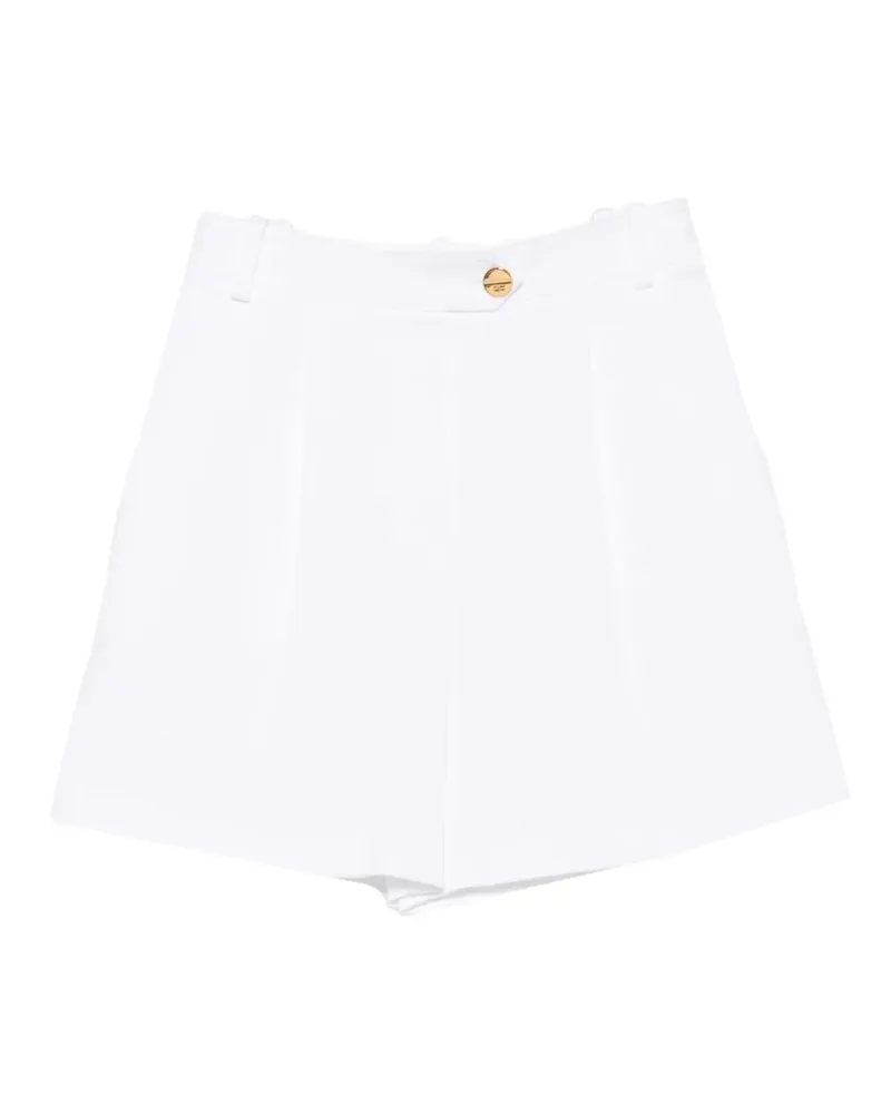 Elisabetta Franchi Shorts mit Metallknöpfen - Weiß Weiß
