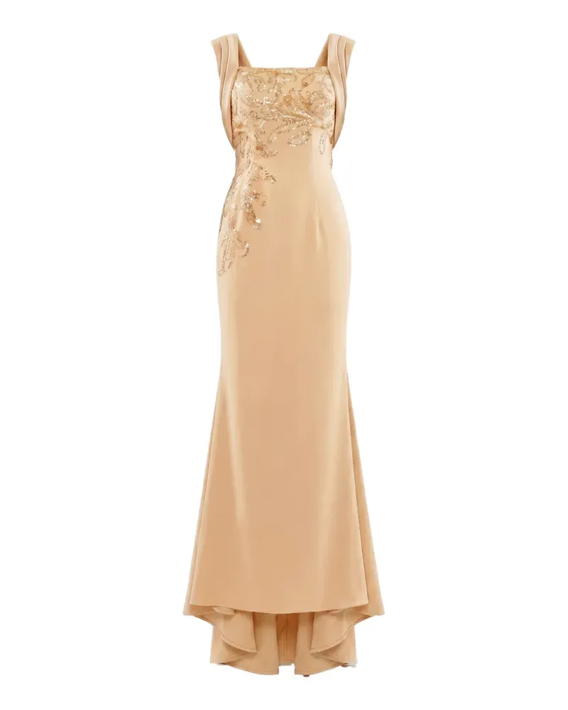 Saiid Kobeisy sequin-embellished draped maxi dress - Nude Nude
