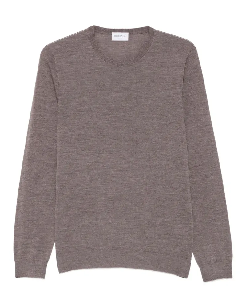 Heritage Pullover mit rundem Ausschnitt - Grau Grau