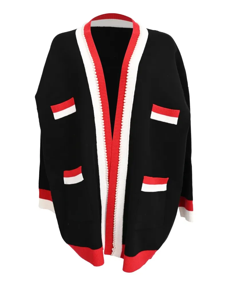 Sandro 2020s Dave faux-pearl cardigan - Schwarz Schwarz