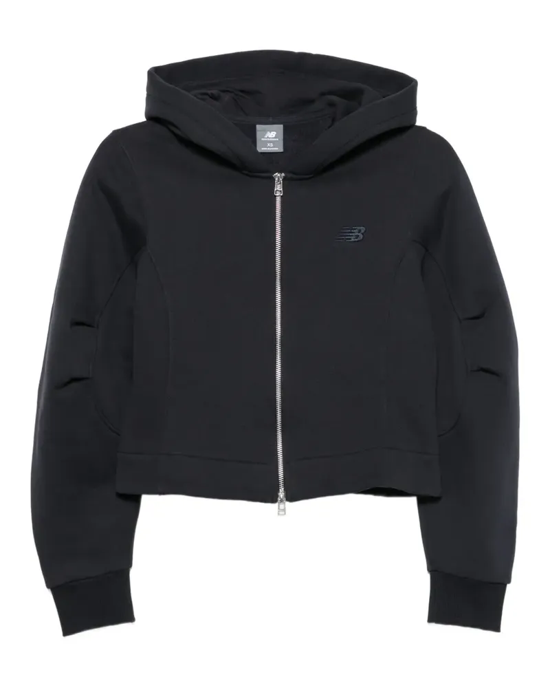 New Balance Kapuzenjacke mit Logo-Stickerei - Blau Blau