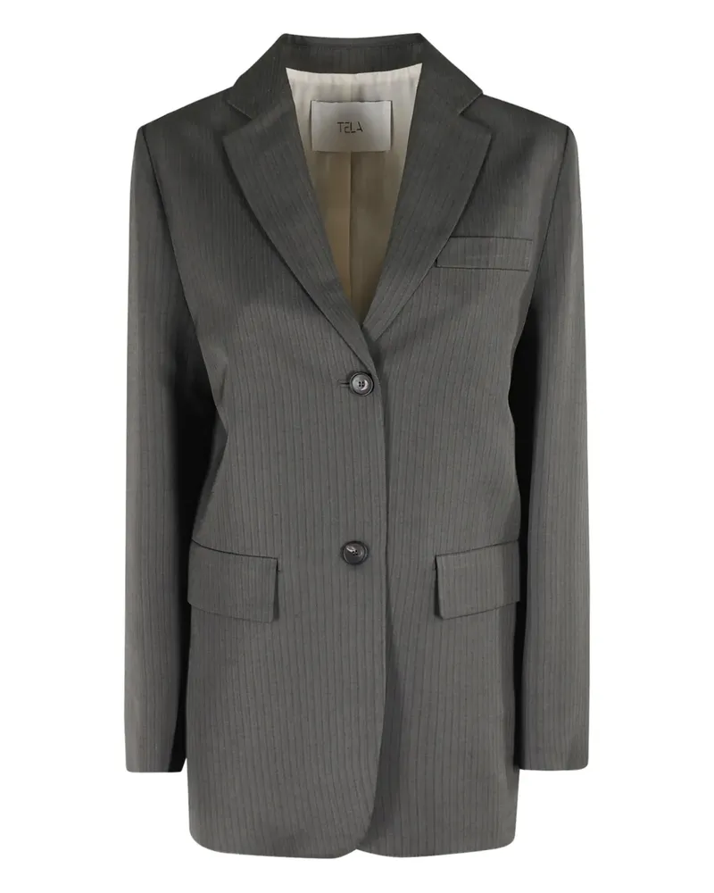 TELA Blazer mit Nadelstreifen - Grau Grau