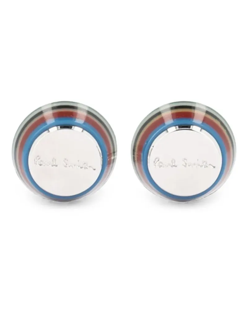 Paul Smith Artist Stripe cufflinks - Silber Silber