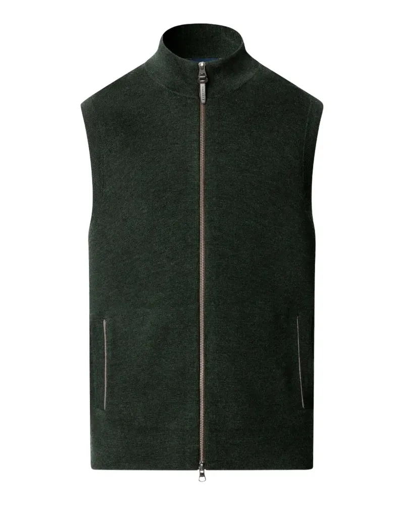 Hackett Milano Cardigan aus Merinowolle - Grün Grün
