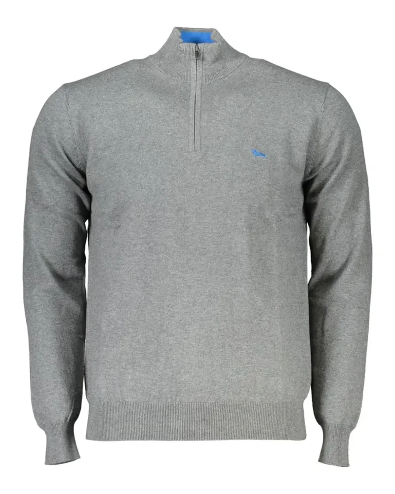 Harmont & Blaine quarter-zip cotton sweater - Grau Grau