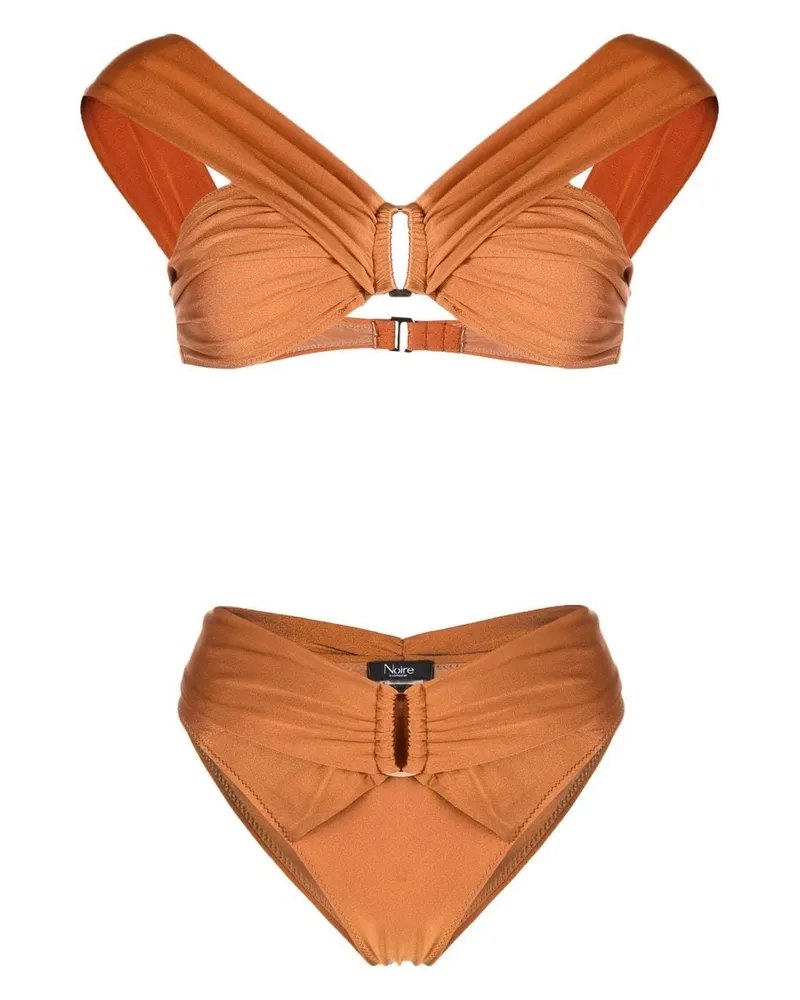 Noire Swimwear Bikini mit Schnallendetail - Orange Orange