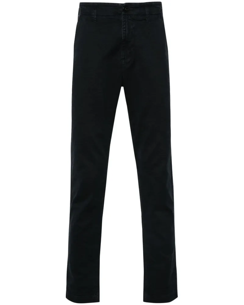 Stone Island Hose mit Kompass-Patch - Blau Blau