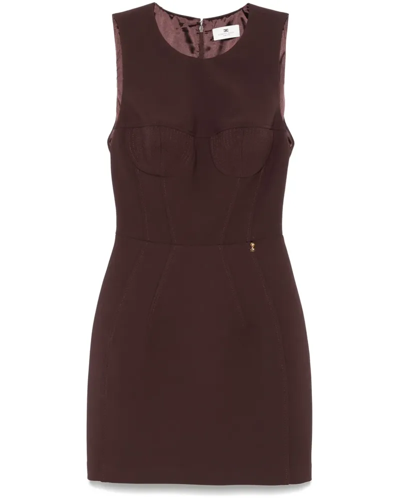 Elisabetta Franchi Minikleid aus Krepp - Braun Braun