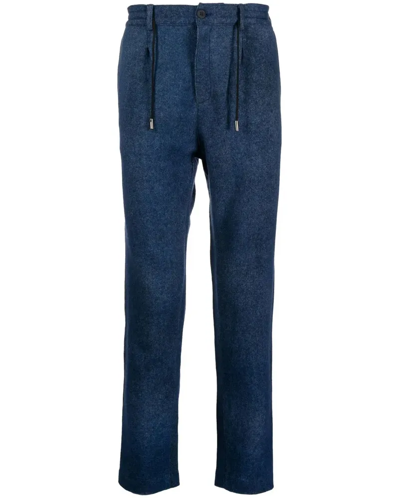 Avant Toi Tapered-Hose mit Kordelzug - Blau Blau