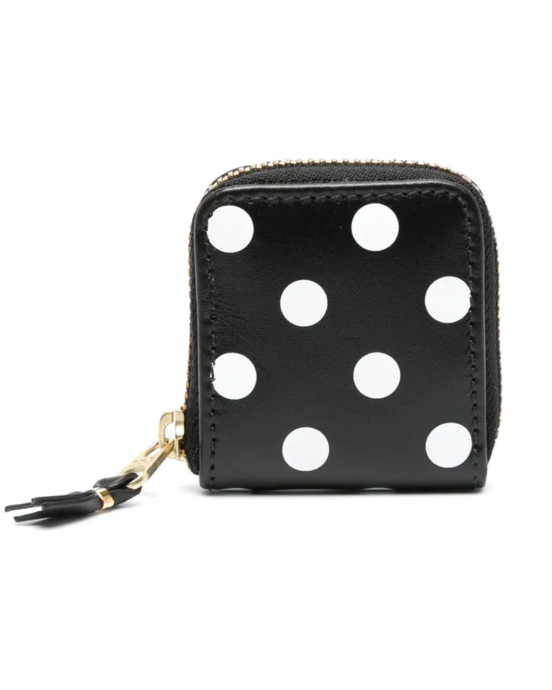 Comme des Garçons Portemonnaie mit Polka Dots - Schwarz Schwarz
