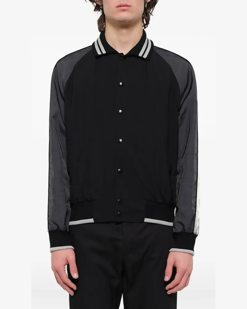 Lanvin piping baseball jacket - Schwarz Schwarz