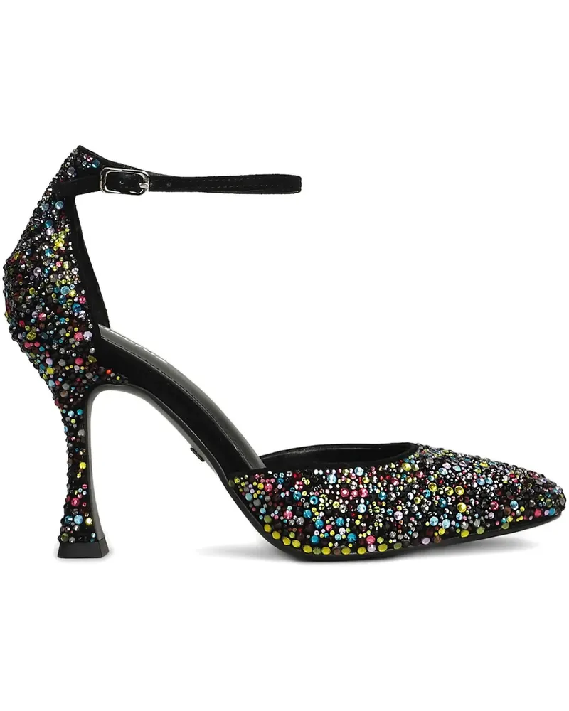 Lola Cruz Verzierte Pumps mit Knöchelriemen - Schwarz Schwarz