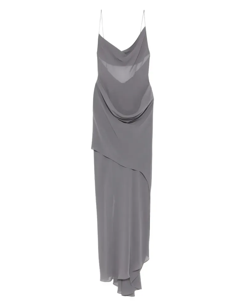 Christopher Esber Kleid mit Schalkragen - Grau Grau