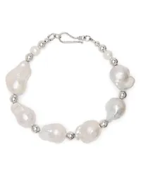 A Sinner in Pearls Fireball Armband mit Perlen Weiß