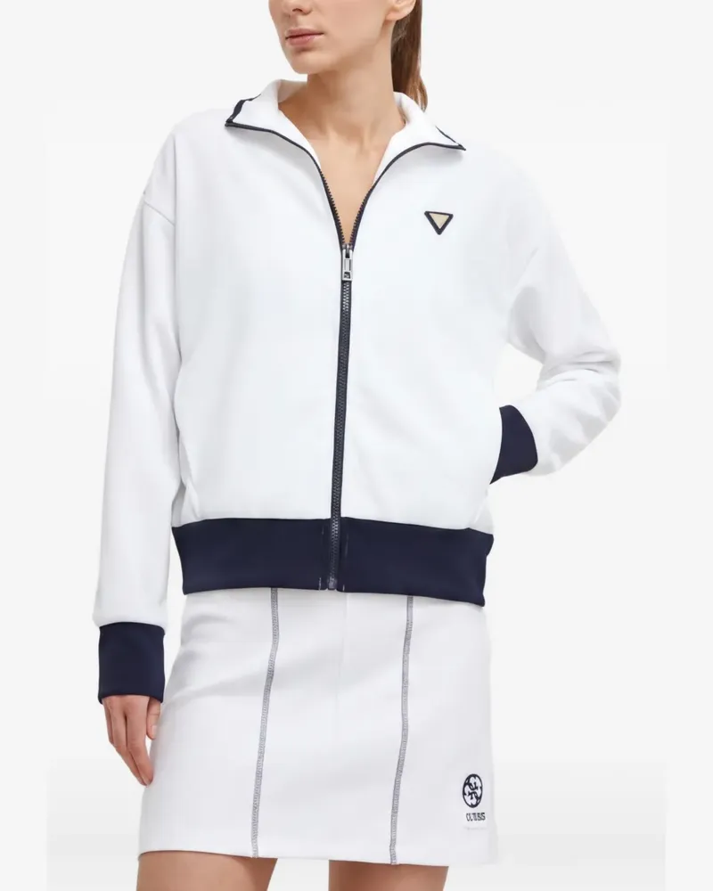 Guess Mylah Sportjacke mit Reißverschluss - Weiß Weiß
