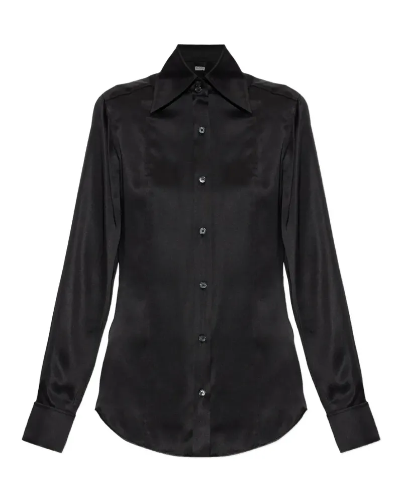 Balmain silk satin shirt - Schwarz Schwarz