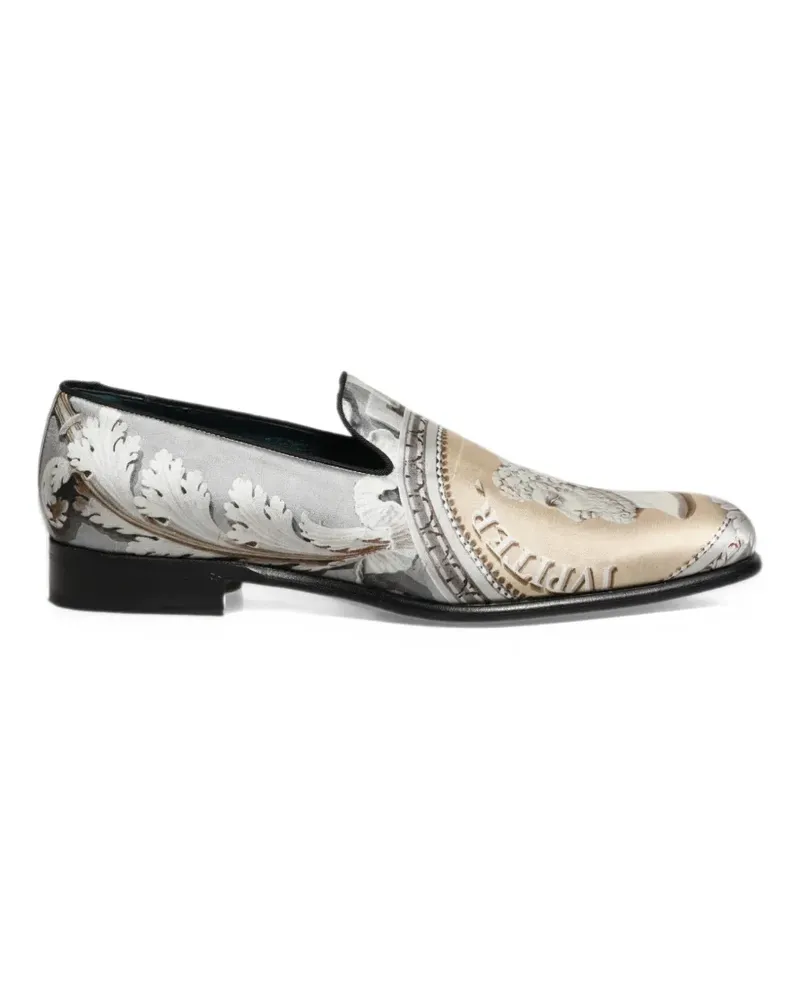 Dolce & Gabbana Roman-print loafers - Grau Grau