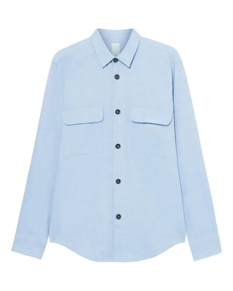Brooks Brothers flap-pocket flannel shirt - Blau Blau