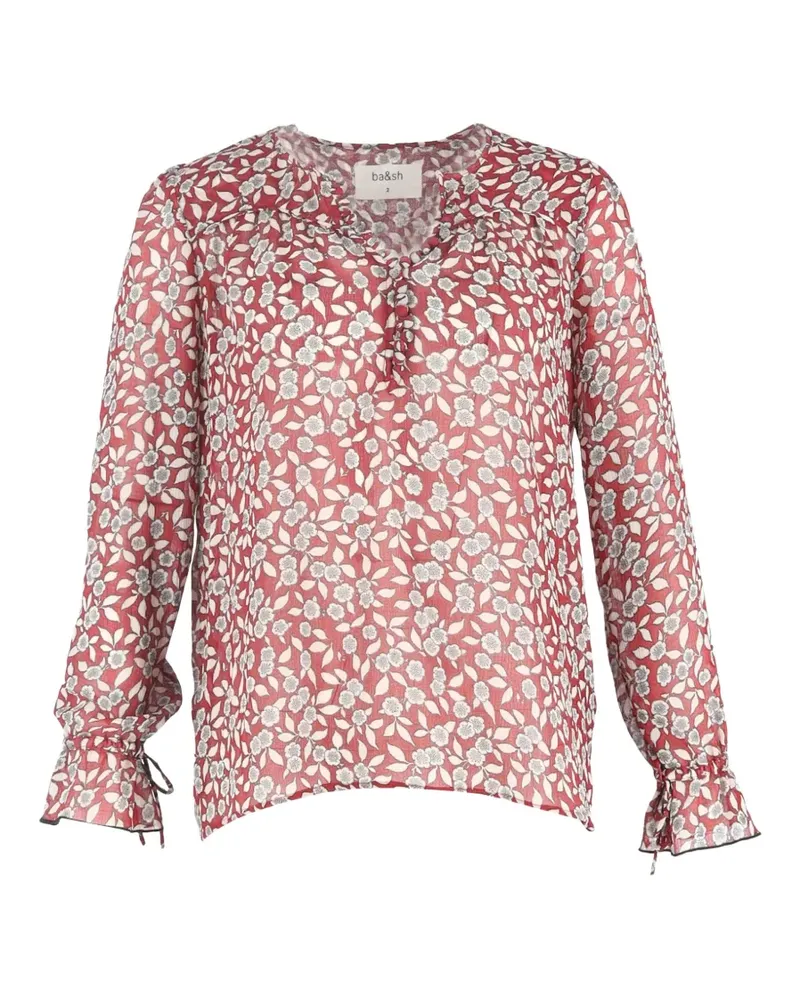 ba&sh Beatrix Bluse mit Blumen-Print - Rot Rot