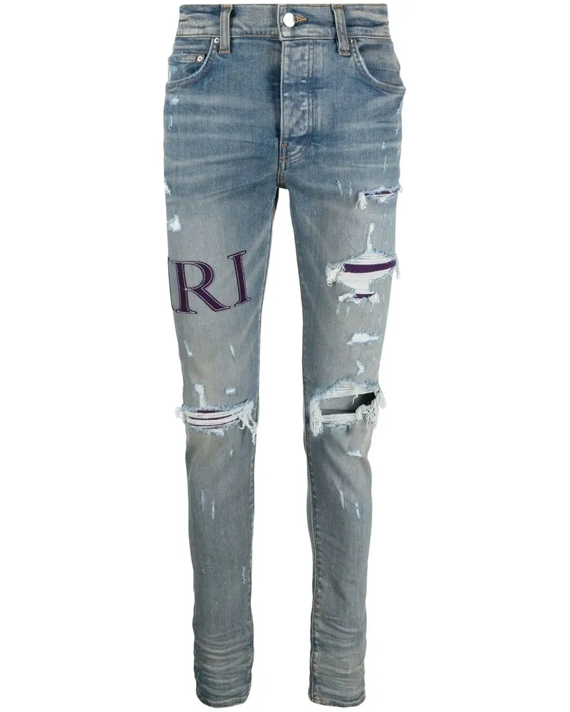 Amiri Skinny-Jeans im Distressed-Look - Blau Blau
