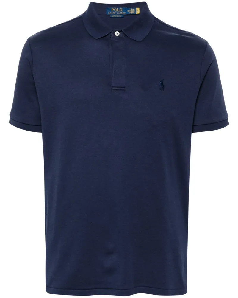 Ralph Lauren Poloshirt mit Polo Pony-Stickerei - Blau Blau