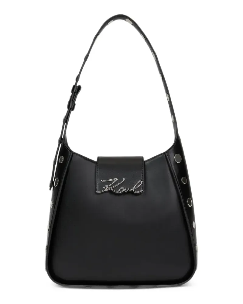Karl Lagerfeld Handtasche mit Nieten - Schwarz Schwarz
