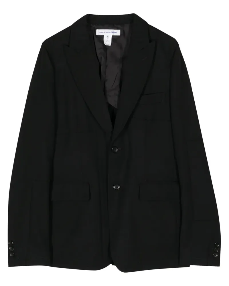 Comme des Garçons Einreihiges Sakko - Schwarz Schwarz