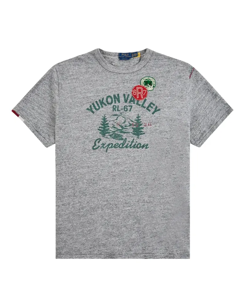 Ralph Lauren T-Shirt mit grafischem Print - Grau Grau