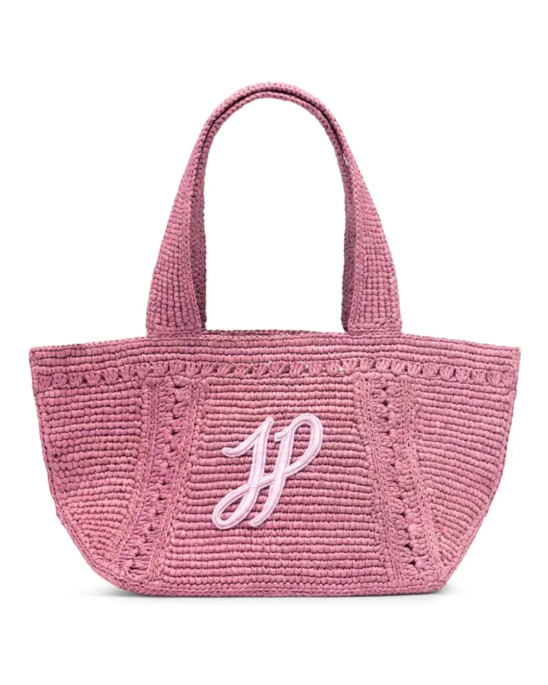 Patou Kleine JP Tote Bag mit Monogramm - Rosa Rosa