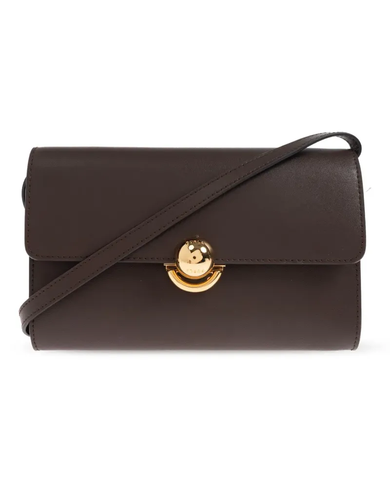 Furla Tote Bag mit runder Spange - Braun Braun