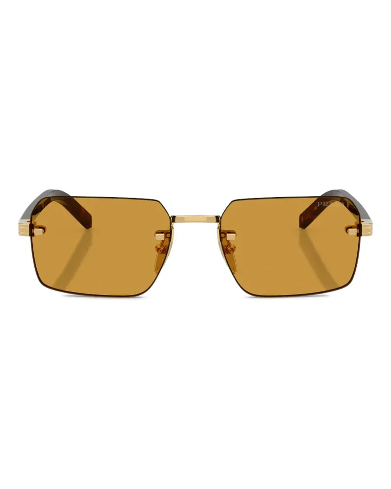 Prada rectangle-frame sunglasses - Orange Orange