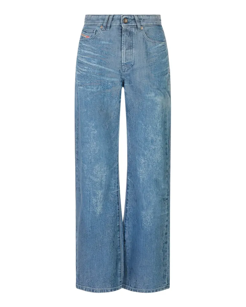 Diesel acid-wash wide-leg jeans - Blau Blau