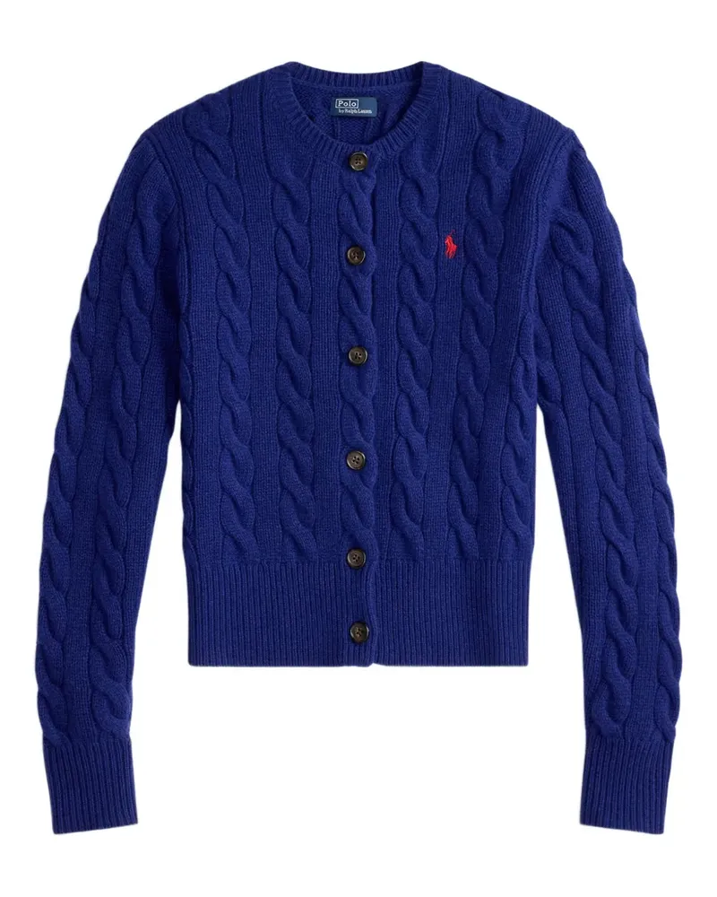 Ralph Lauren Cardigan mit Zopfmuster - Blau Blau