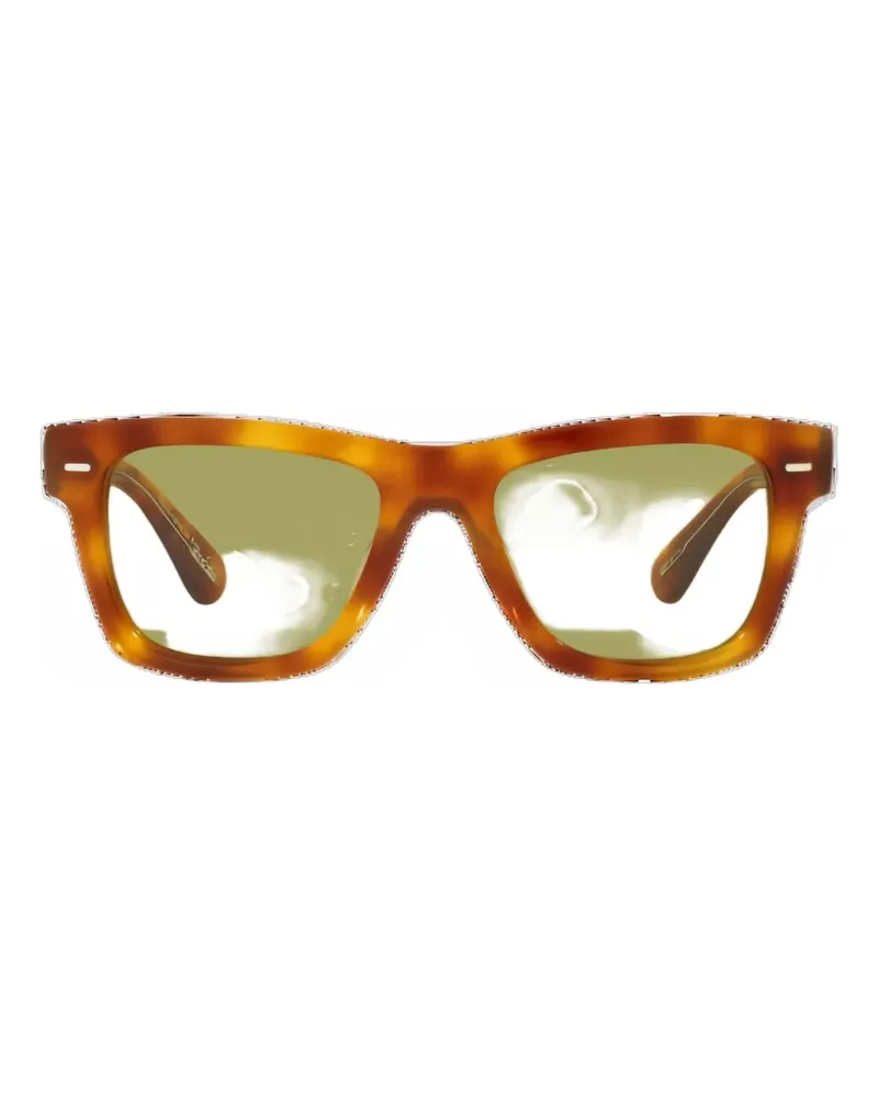 Oliver Peoples Eckige Sonnenbrille aus Oliverin - Braun Braun
